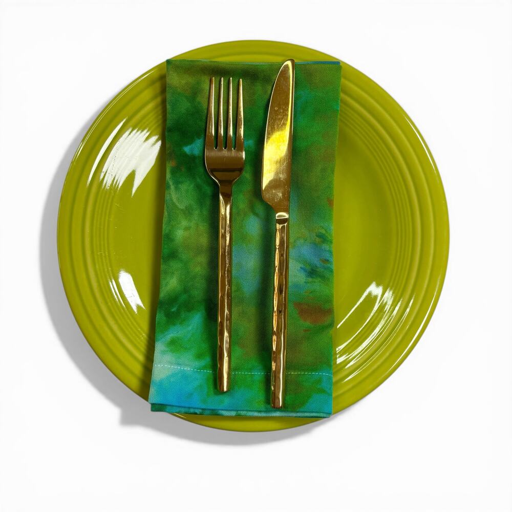 Hand Dyed Napkin 19" - Lush Forest